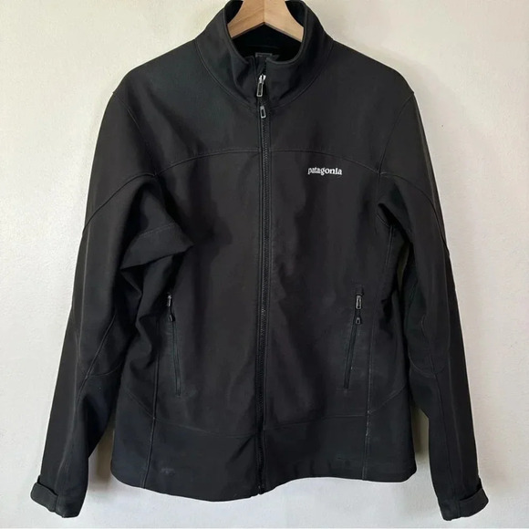 Patagonia Adze Jacket Full Zip Soft Shell Black Color - Picture 2 of 12